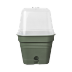 green basics growpot square allin1 15cm leaf green